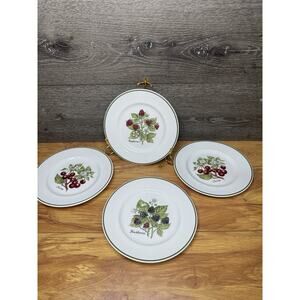 Tiffany & Co. Johnson Bros Staffordshire Gardens Salad Plates 7.75" ~Set Of 4
